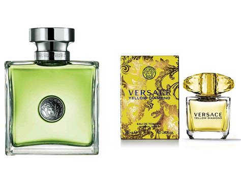 versace green perfume set|Versace perfume light green bottle.